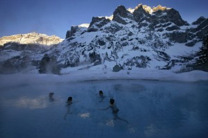 Открытый бассейн Lindner Alpentherme